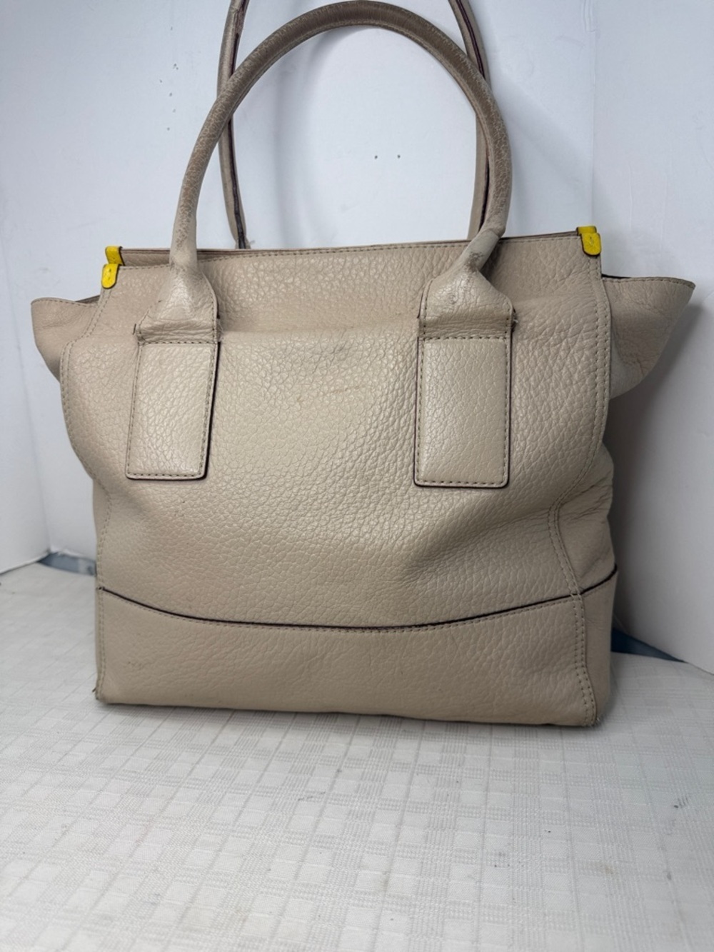 $448 Kate Spade LARGE SOUTHPORT AVENUE LINDA LEATHER TOTE sand pearl donovan tan - Picture 3 of 11
